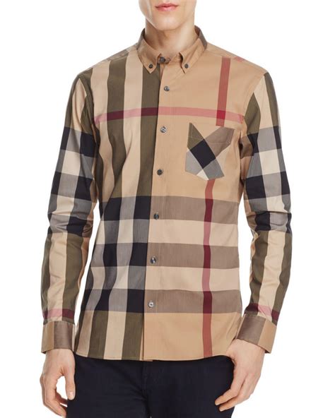 burberry designer button down shirts.